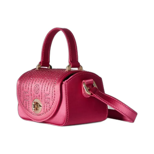 Children's silk satin crystal handbag