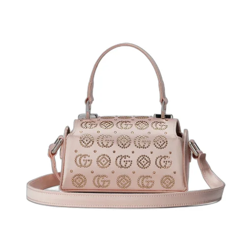 Children's silk satin crystal handbag