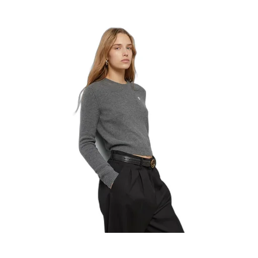 Wool cashmere jumper with embroidery