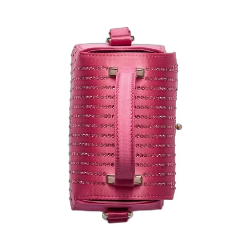 Children's silk satin crystal handbag