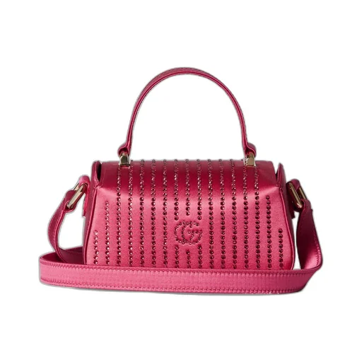Children's silk satin crystal handbag
