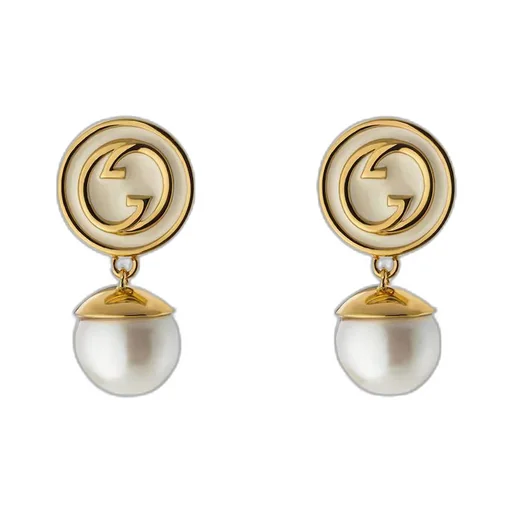 Gucci Blondie pearl drop earrings