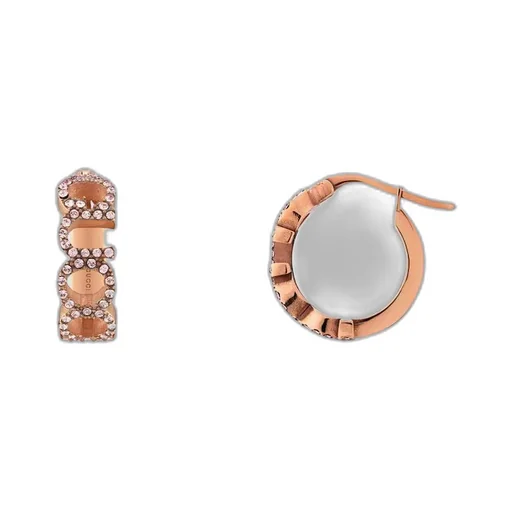 'GUCCI' letter hoop earrings