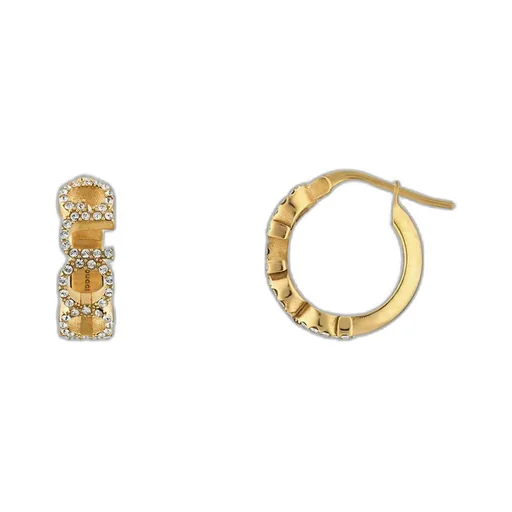 'GUCCI' letter hoop earrings