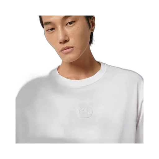 Cotton jersey long-sleeved T-shirt