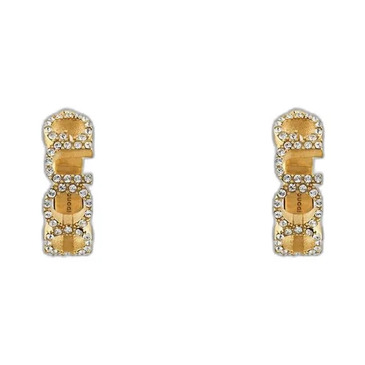 'GUCCI' letter hoop earrings