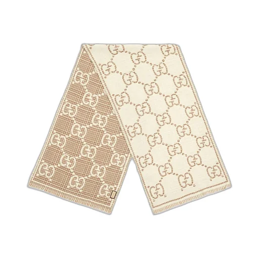 GG wool jacquard scarf