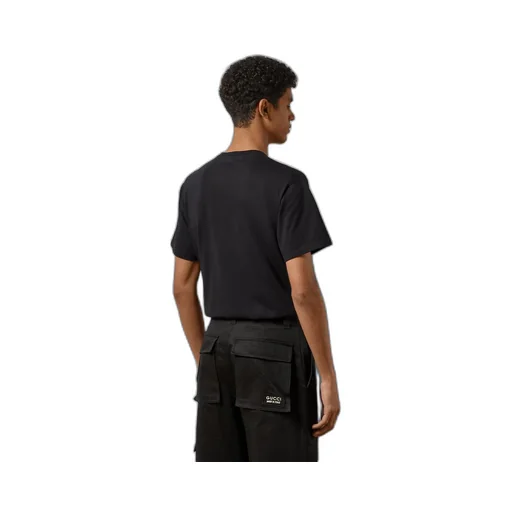 Cotton jersey T-shirt with patch