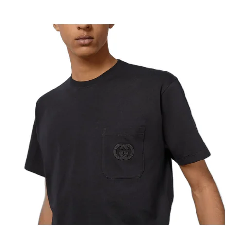 Cotton jersey T-shirt with patch