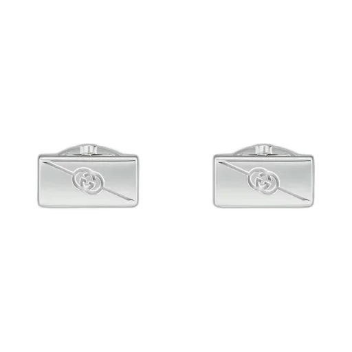 Diagonal Interlocking G cufflinks