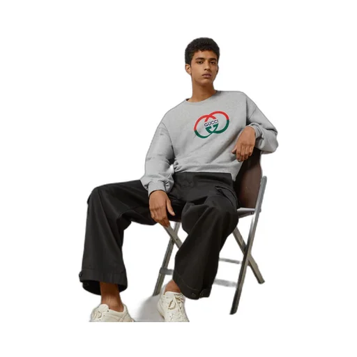 Cotton jersey printed sweatshirt