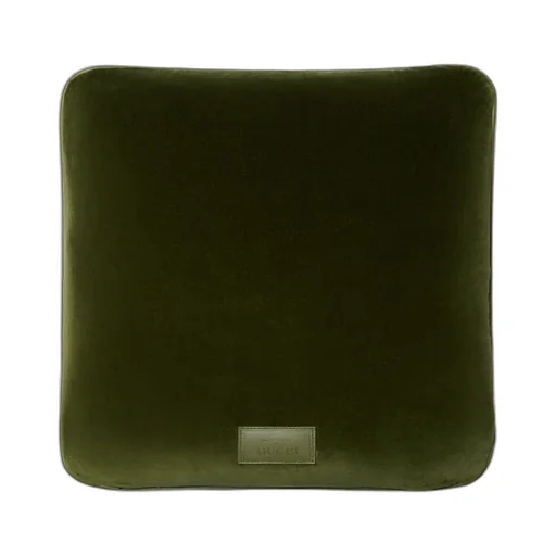 Velvet cushion with Horsebit