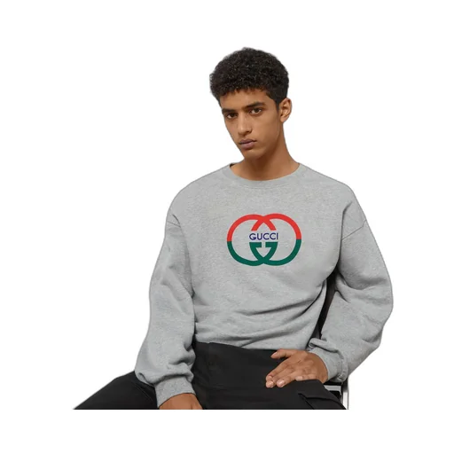 Cotton jersey printed sweatshirt