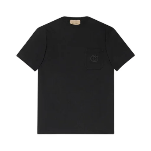 Cotton jersey T-shirt with patch