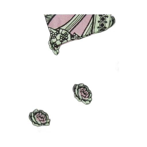 Paisley print silk robe