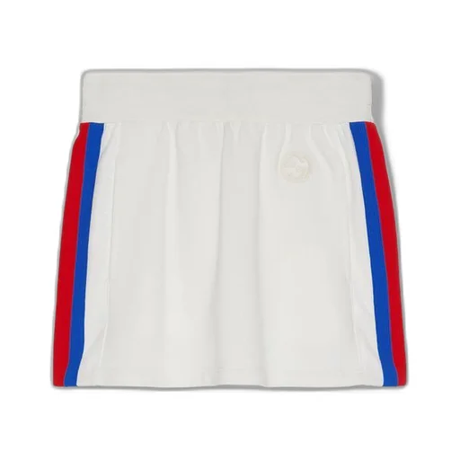 Cotton jersey mini skirt with Web