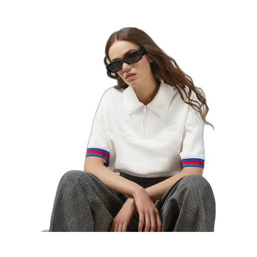 Jersey polo shirt with Web