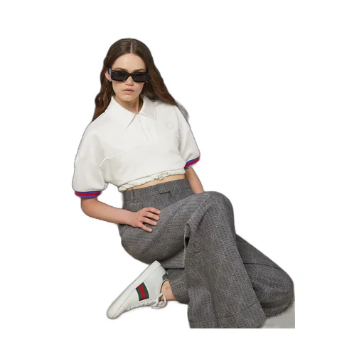 Jersey polo shirt with Web