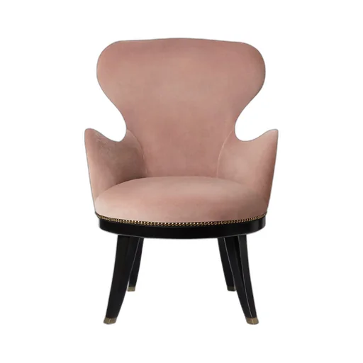 Velvet armchair