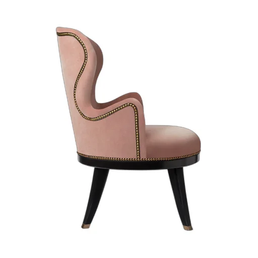 Velvet armchair