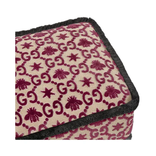 GG bee and star jacquard stool