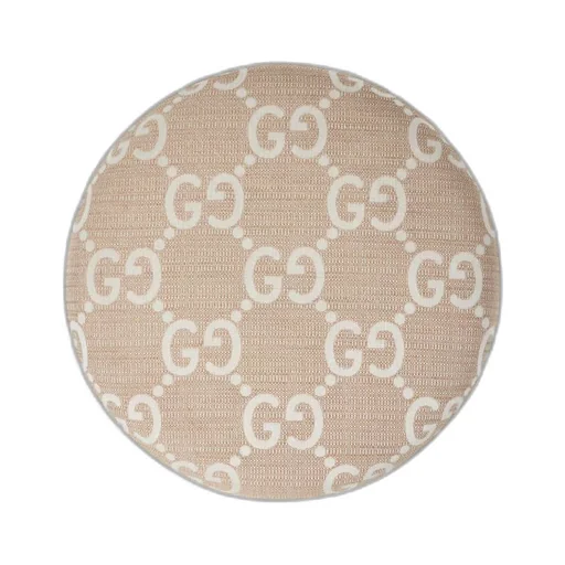 GG jacquard round stool