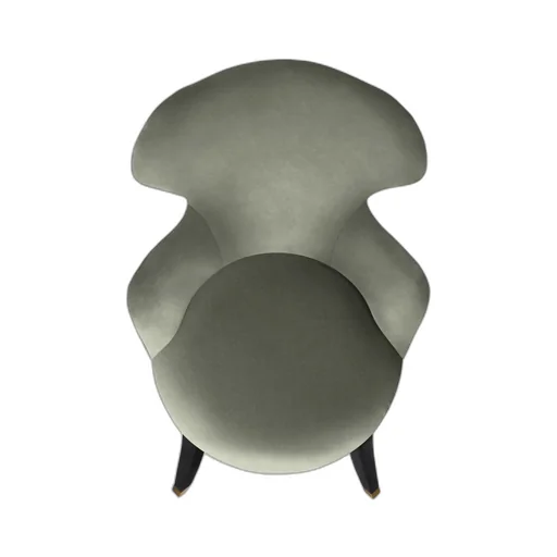 Velvet armchair