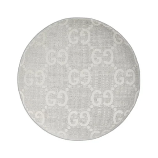 GG jacquard round stool