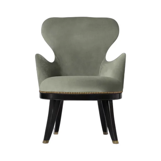 Velvet armchair