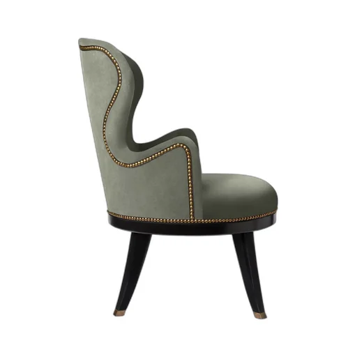 Velvet armchair