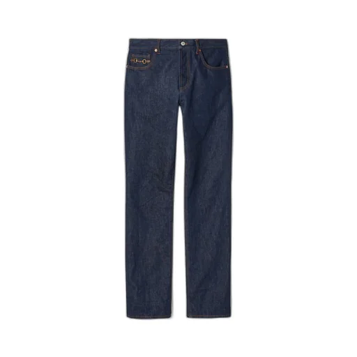 Denim trousers with Horsebit