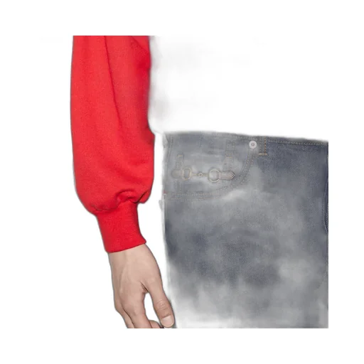 Denim trousers with Horsebit