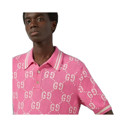 GG cotton intarsia polo
