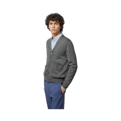 Wool cardigan with embroidery