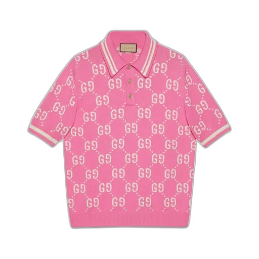 GG cotton intarsia polo
