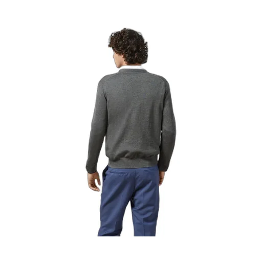 Wool cardigan with embroidery