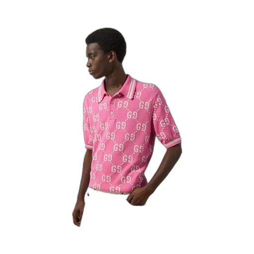 GG cotton intarsia polo