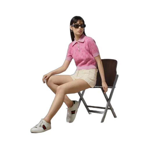 GG wool jacquard polo