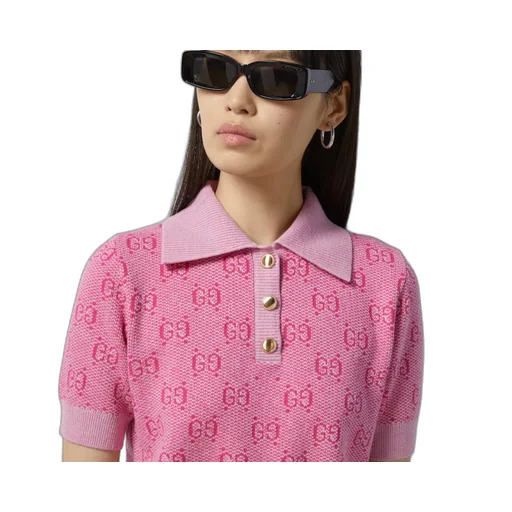GG wool jacquard polo