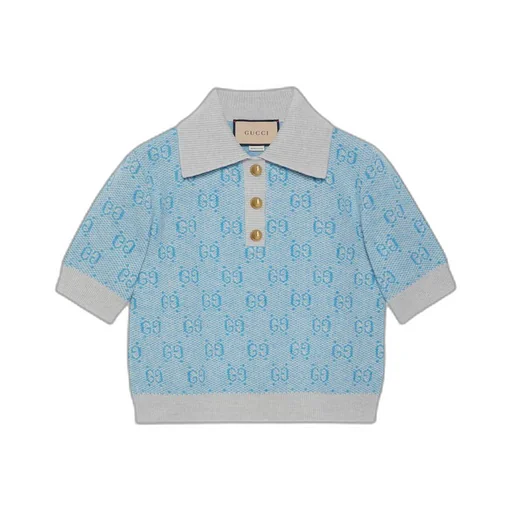 GG wool jacquard polo