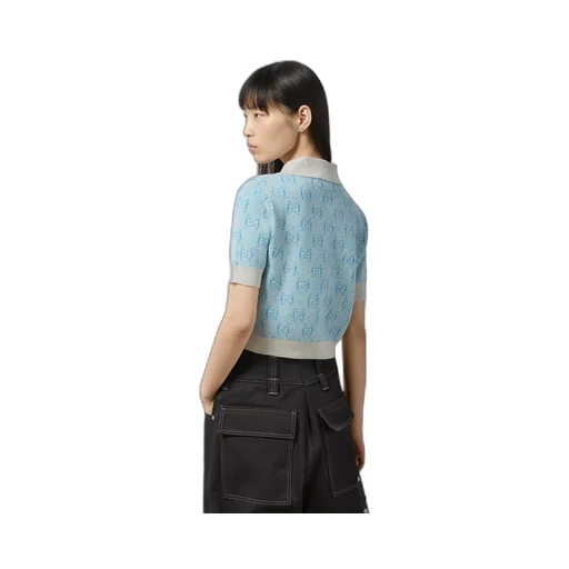 GG wool jacquard polo