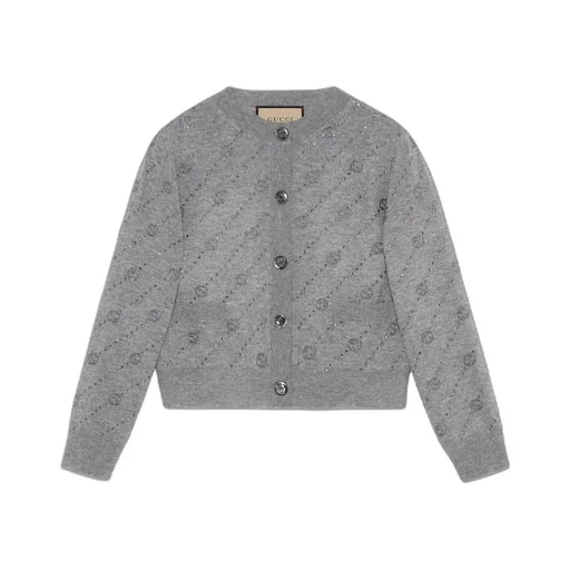 Cashmere cardigan with Interlocking G