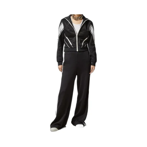 Cotton jersey track bottoms