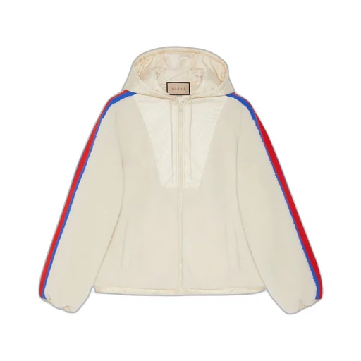 Fleece wool zip jacket with Web
