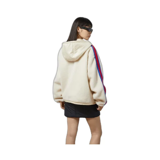 Fleece wool zip jacket with Web