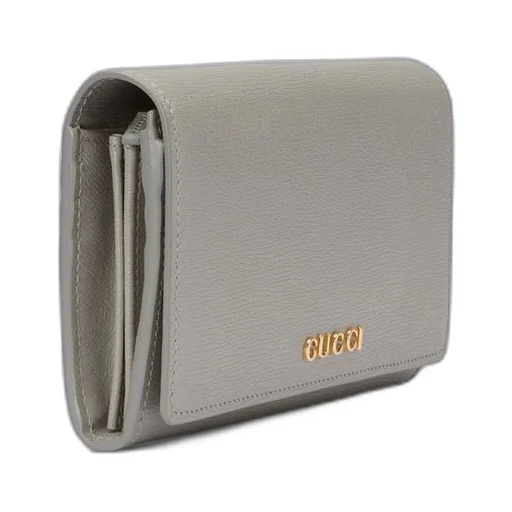 Continental wallet with Gucci script