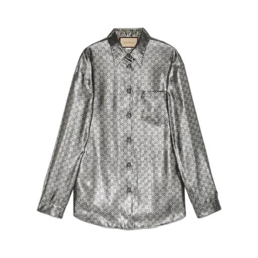 Lamé GG crêpe shirt