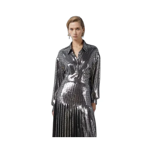 Lamé GG crêpe shirt