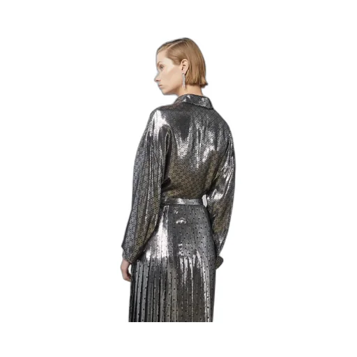 Lamé GG crêpe shirt