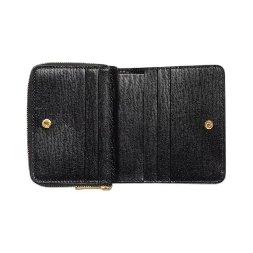 Mini wallet with Gucci script